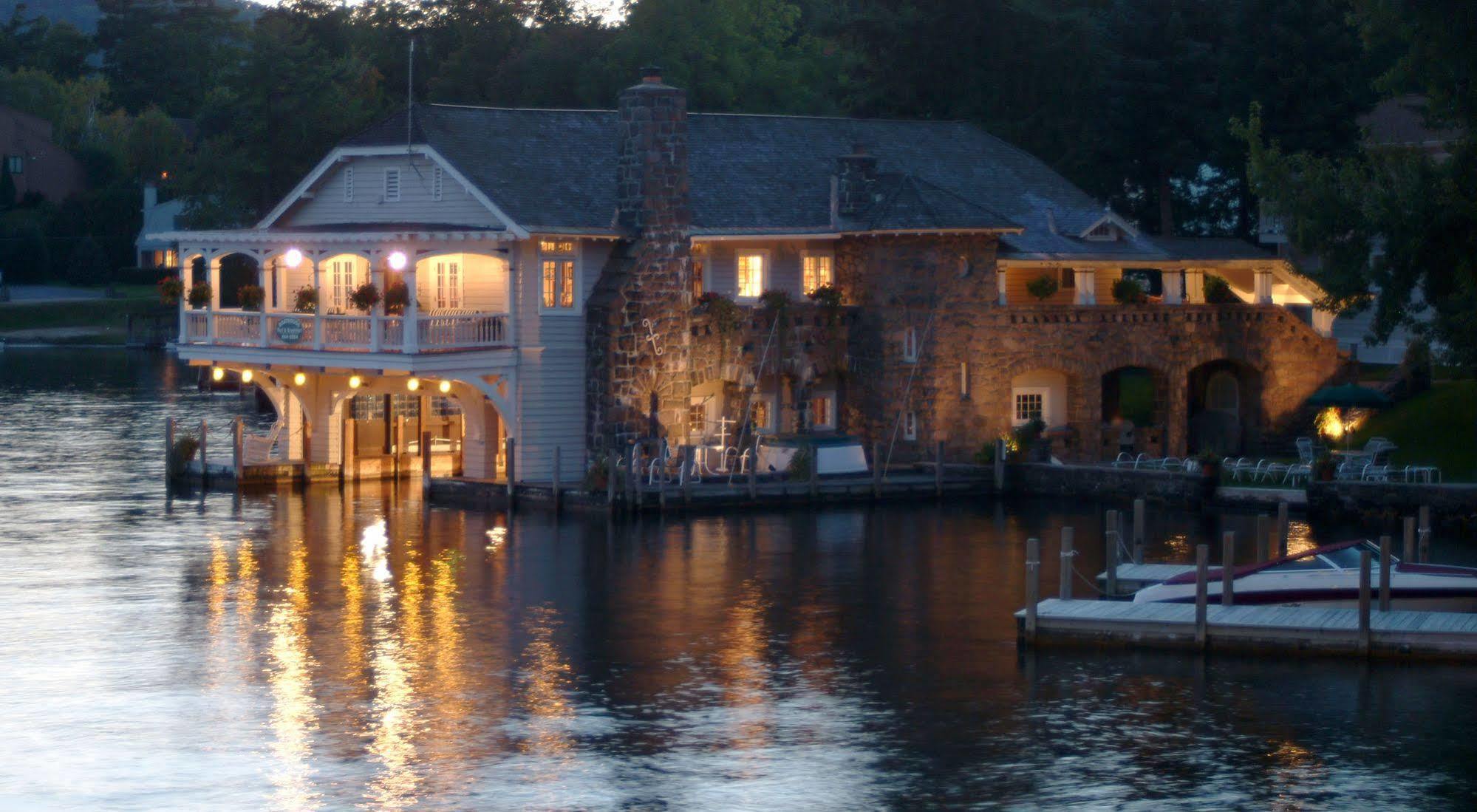 Lake George Boathouse Waterfront Lodging 博尔顿兰丁 外观 照片